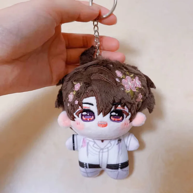 러브 앤 딥 스페이스 팬메이드 10cm 코튼 인형 친체 치유 블루밍 데이트 프린트 스타일 가방 참 키체인 생일 선물