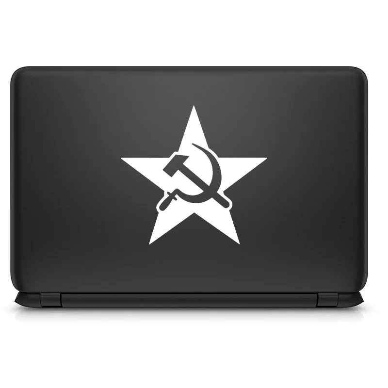 สหภาพโซเวียต sickle HAMMER ไวนิลสติกเกอร์แล็ปท็อปสำหรับ MacBook decal Pro Air Retina 15นิ้ว MAC Skin Notebook window Car Wall Decor