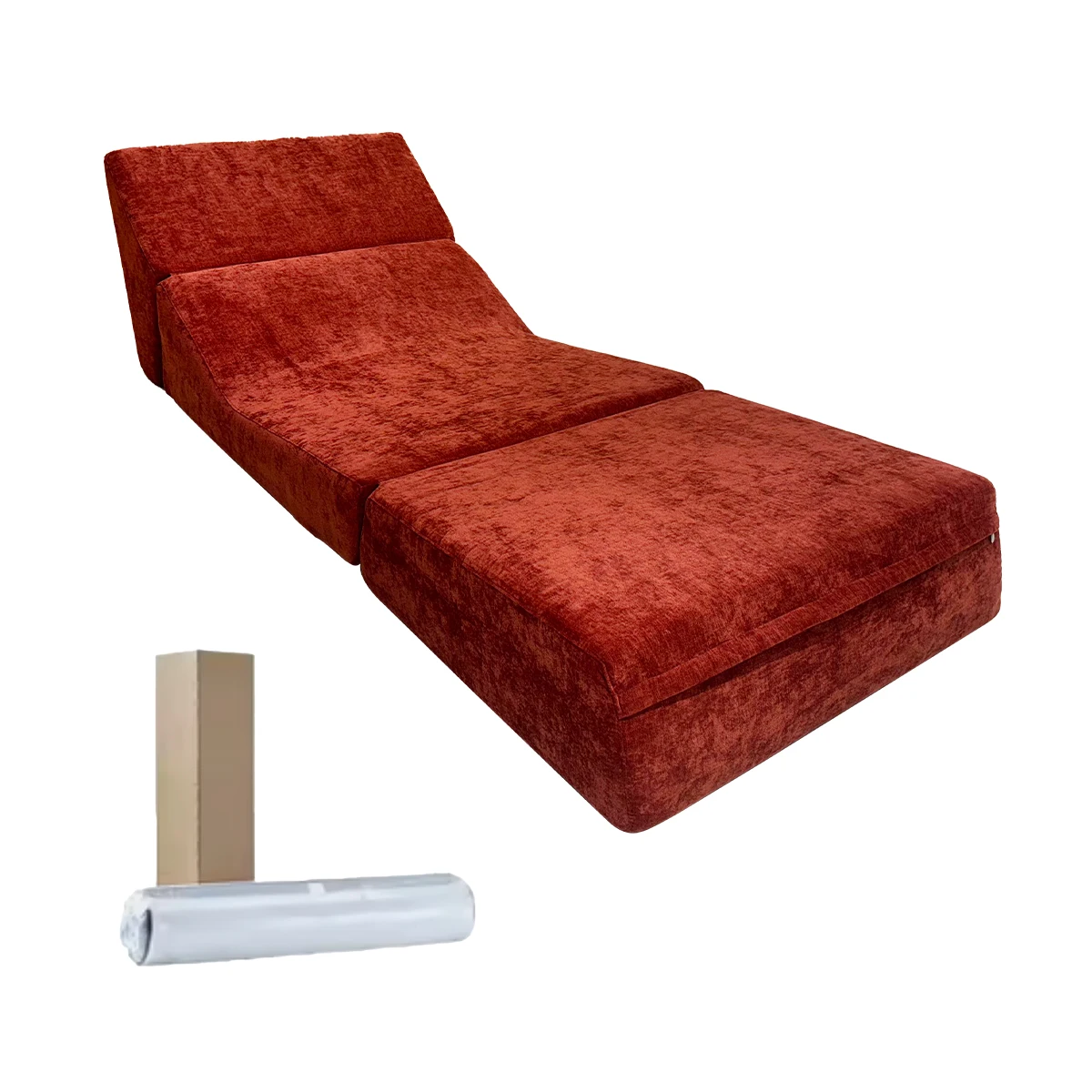 Sponge Spring Pack Compression Sofa 2 in 1 Convertible Folding Sofa Bed Living Room Bedroom Foldable Mattress