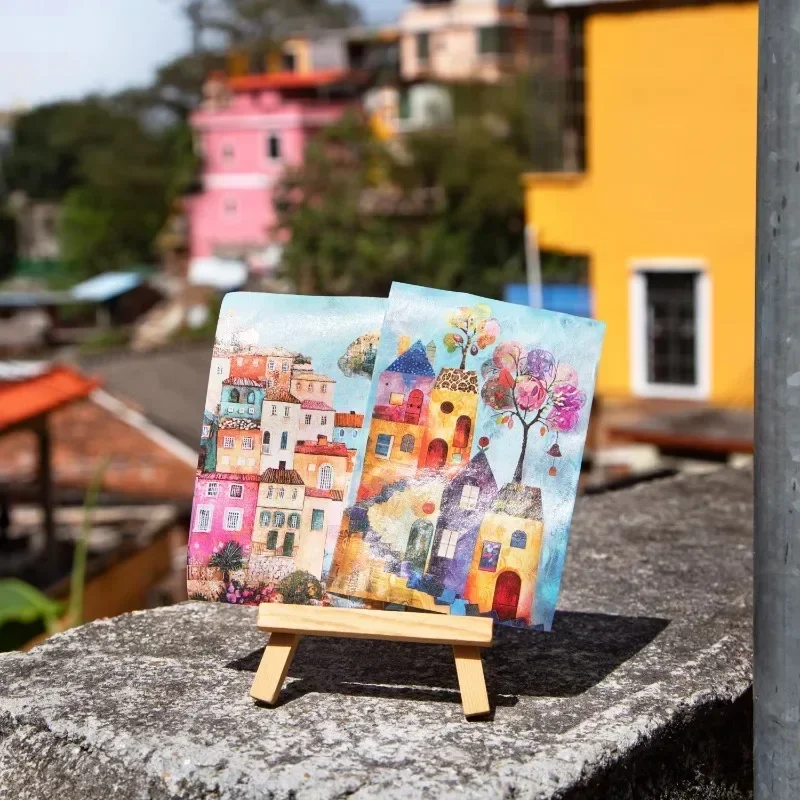 

6 Varieties of 2 Meter Extra Long Non Repeating Background Tapes Part of the Small Town Life Series Ideal for Handmade