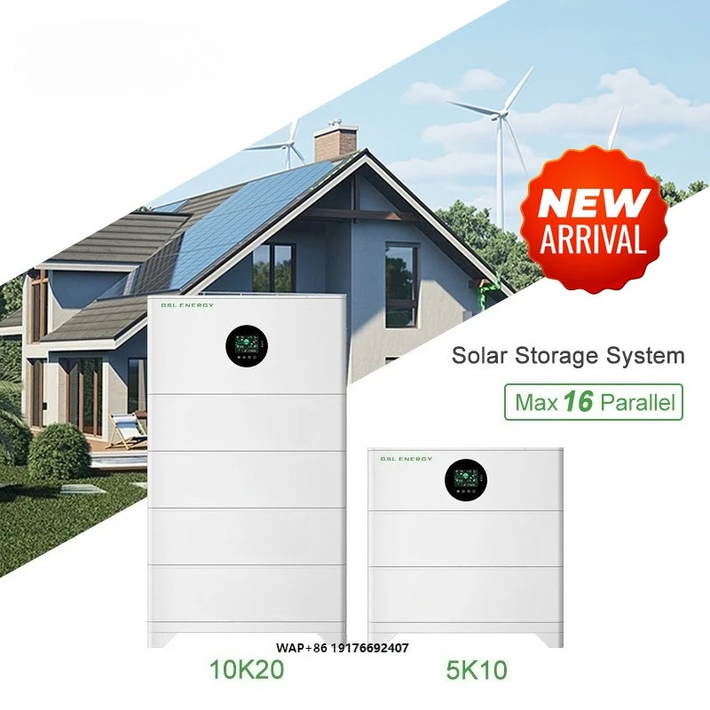 

GSL ENERGY All in One Stackable 5kWh Battery with 5kVA Hybrid Grid Inverter Solar Storage Power System LiFePO4 Battery Home Use