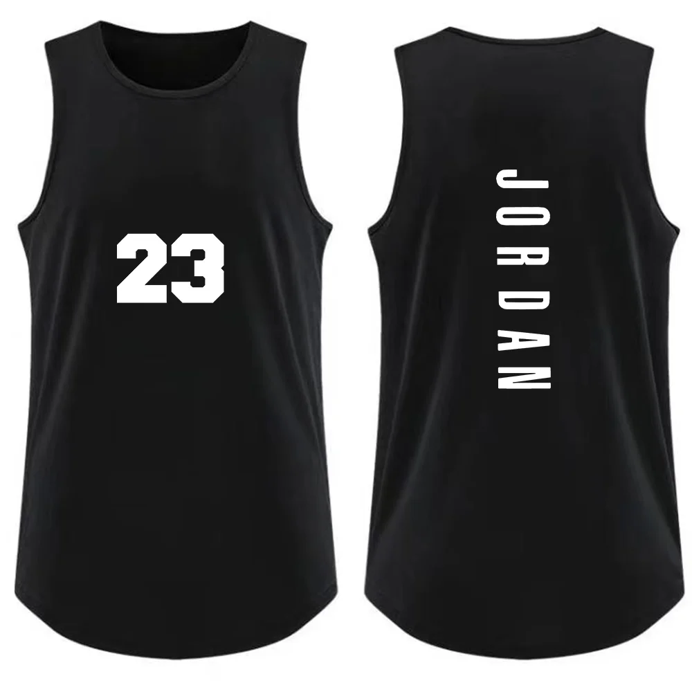 Herren-Tanktop: Modisches, atmungsaktives ärmelloses Sport-T-Shirt für Outdoor-Basketball und Freizeit – Sommerliches, lockeres Streetwear-T-Shirt