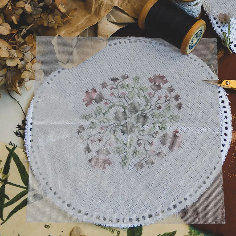 

8Pcs DIY Embroidery Transfers Water Soluble Film for Shoes T Shirts Clothing Pre Printed Stabilizer Templates Embroidery Stitch