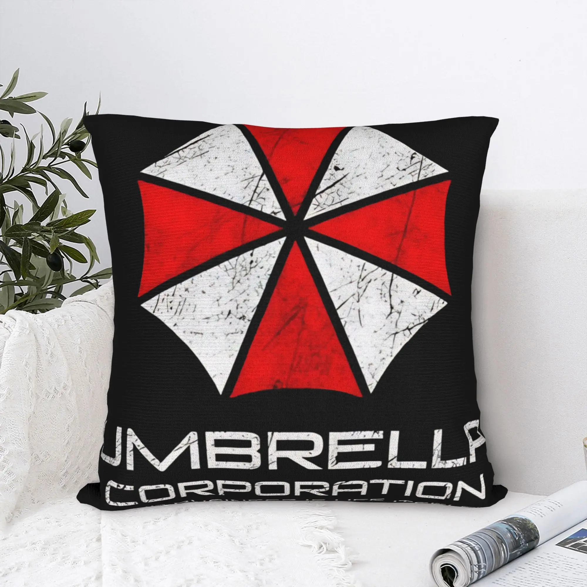 Pillow Cover Umbrella Corporations  Novelty Pillow Case For Chair Sofa Home Decor Pillowcases