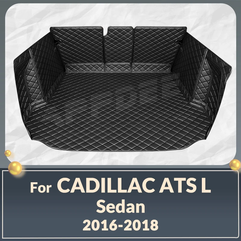 

Auto Full Coverage Trunk Mat For Cadillac ATS L Sedan 2016-2018 17 Car Boot Cover Pad Cargo Liner Interior Protector Accessories