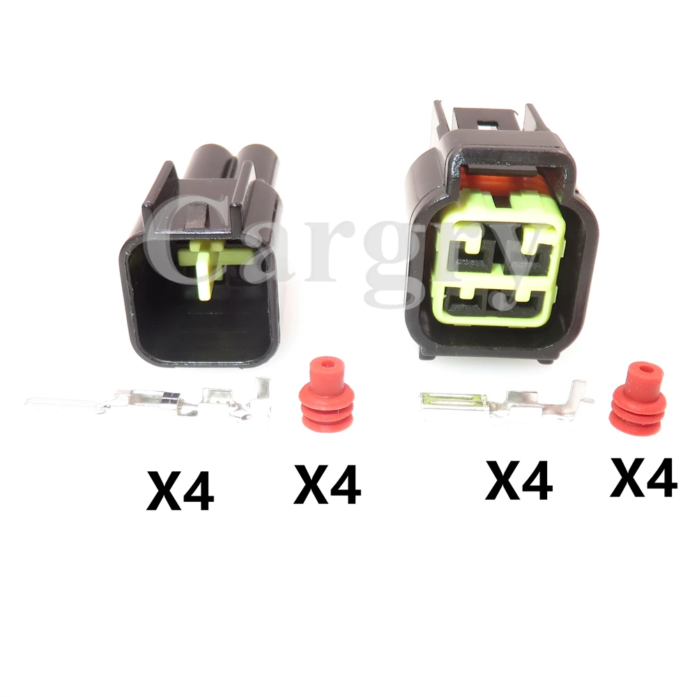 1 Set 4P FW-C-4M-W FW-C-4F-W Car Modification Connector Parts AC Assembly Automobile Throttle Rotary Switch Wire Harness Socket