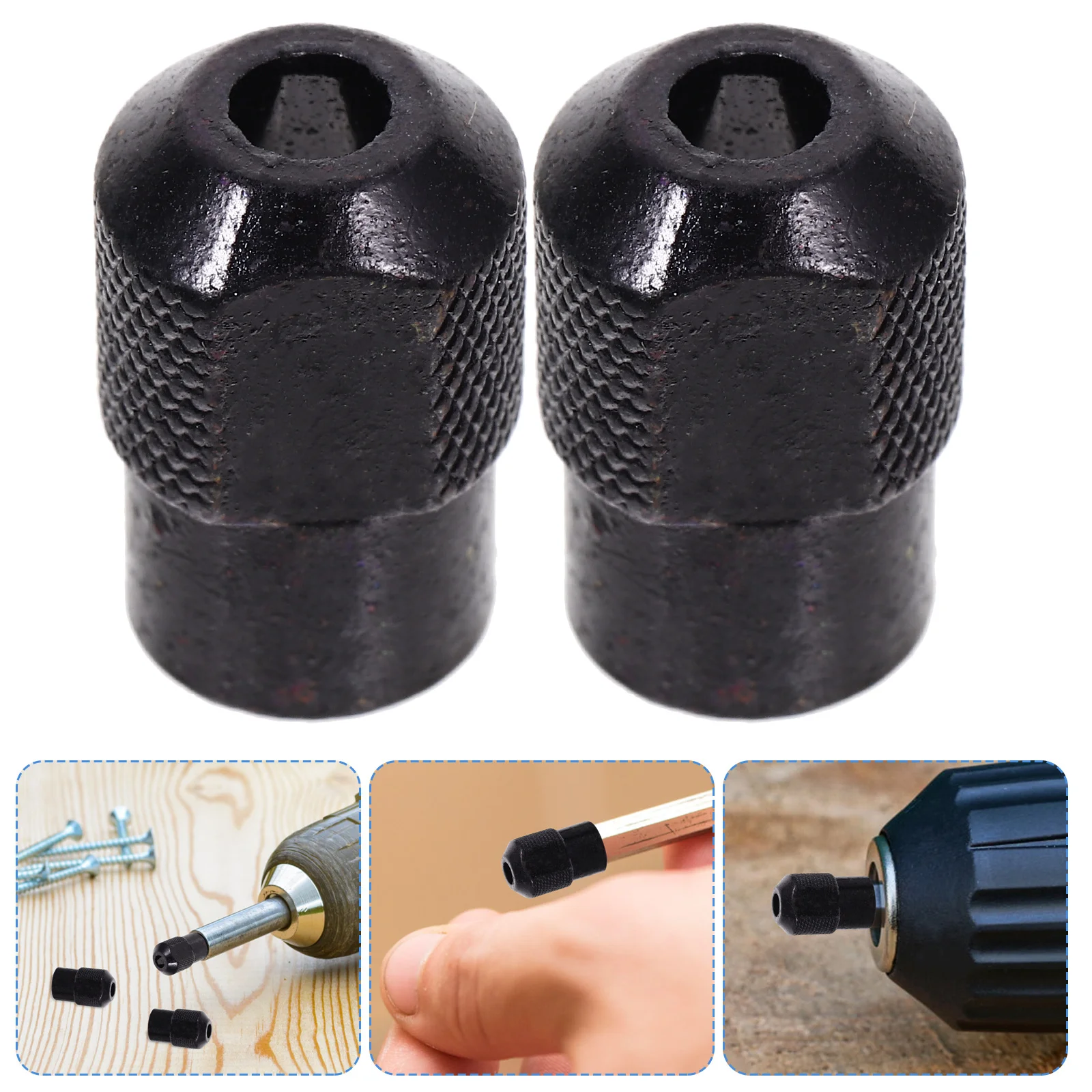 

5pcs Electric Grinder Nuts M8x0.75 Black Fastening Chuck Durable Parts Wide Application Reliable Effect Stylish Practical Home