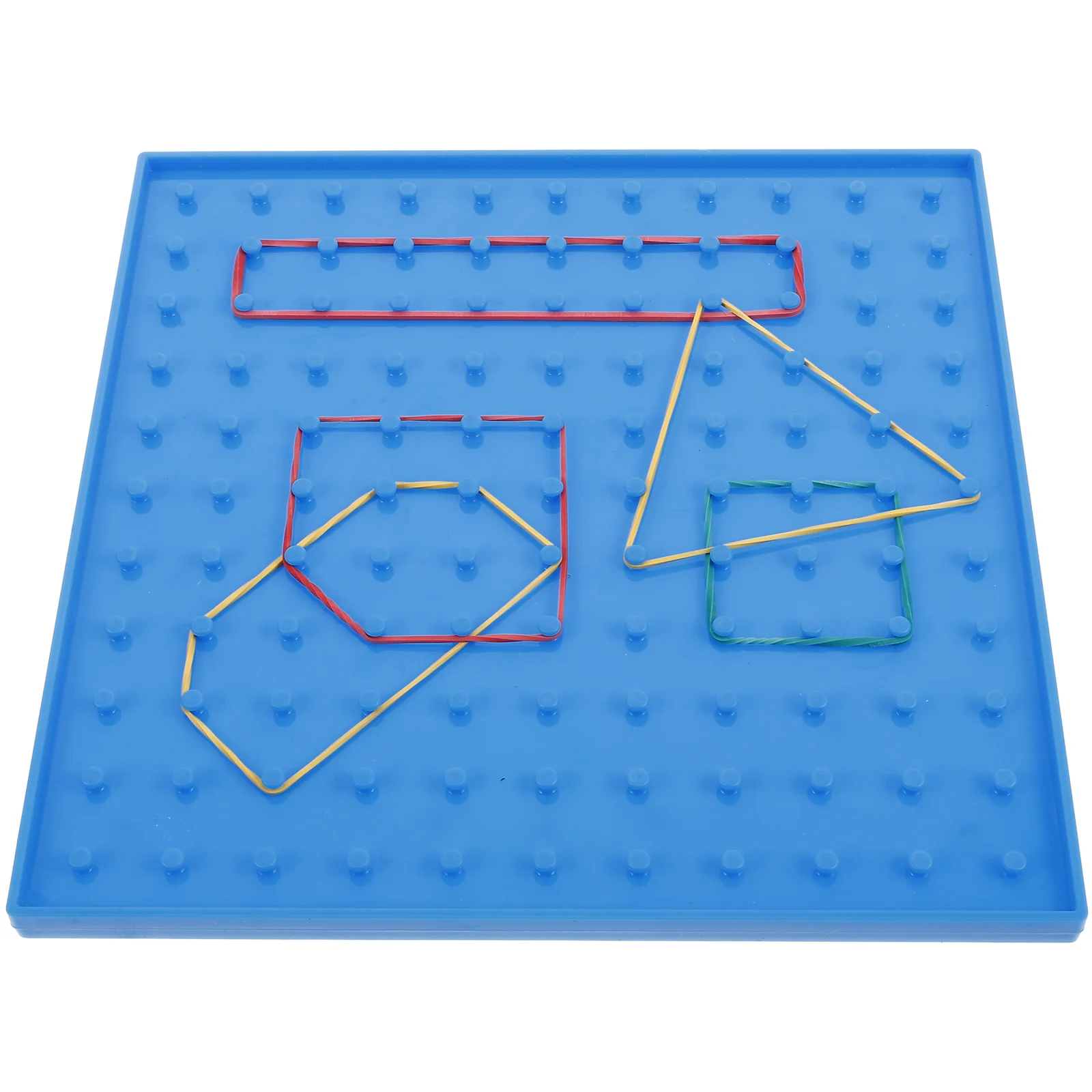 ألعاب الطلاب لوحة الدبوس الأربطة المطاطية نشاط الأطفال Geoboard مجموعة الهندسة الإبداعية Pegboard شكل مشغول