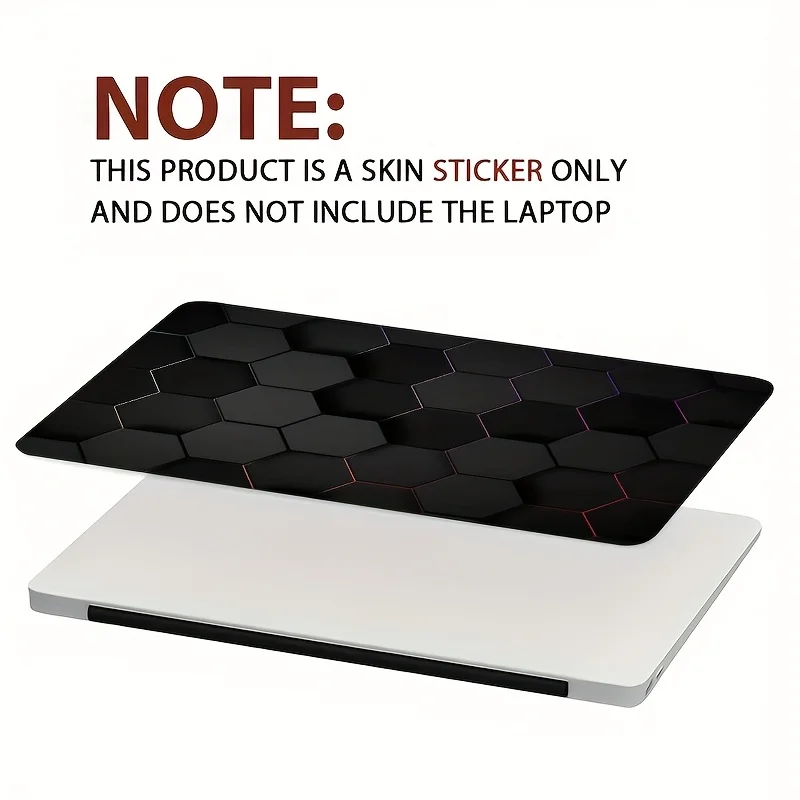 

Набор наклеек для ноутбука светло-бежевого цвета с геометрическим узором (2 листа) с шестиугольным дизайном, украшенным красными элементами. Эти изделия устойчивы к царапинам.