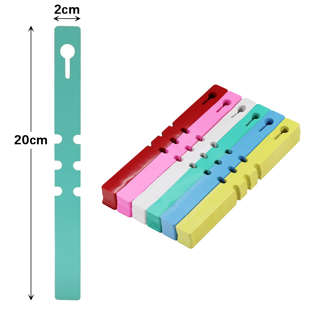 50/100PCS 6-Color Plant Labels Diy Garden Decorating Tools Tags Plastic Waterproof Anti-UV Gardening Supplies Identification Car