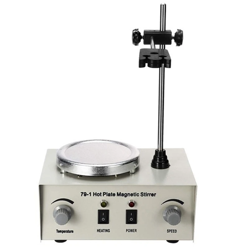 Plug Heating Magnetic Stirrer Lab Mixer Machine 1000ML Hot Plate Magnetic Stirrer Lab Dual Control Mixer For Stirring