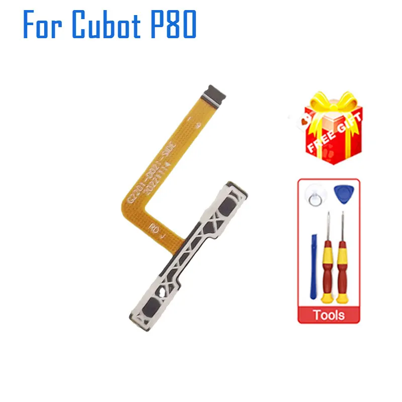 Original New Cubot P80 Power Volume Button Side Cable flex FPC Replacement Accessories For Cubot P80 Smart Phone