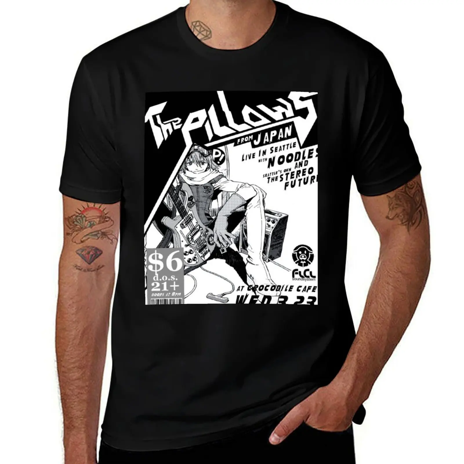 

graphic T-Shirt The shirt t anime Live tshirt for Pillows T-Shirt t Flcl shirts man man printed