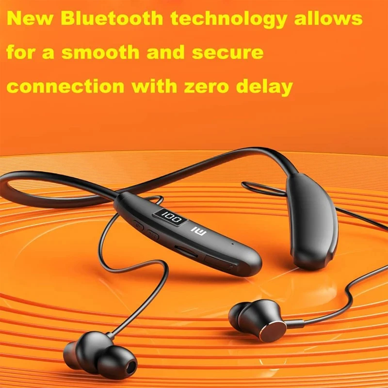 XIAOMI i39 Neckband Wireless Earbuds 100 Hours Play Bluetooth5.3 Earphones Noise Reduction Headphones With Mic Support TF Card