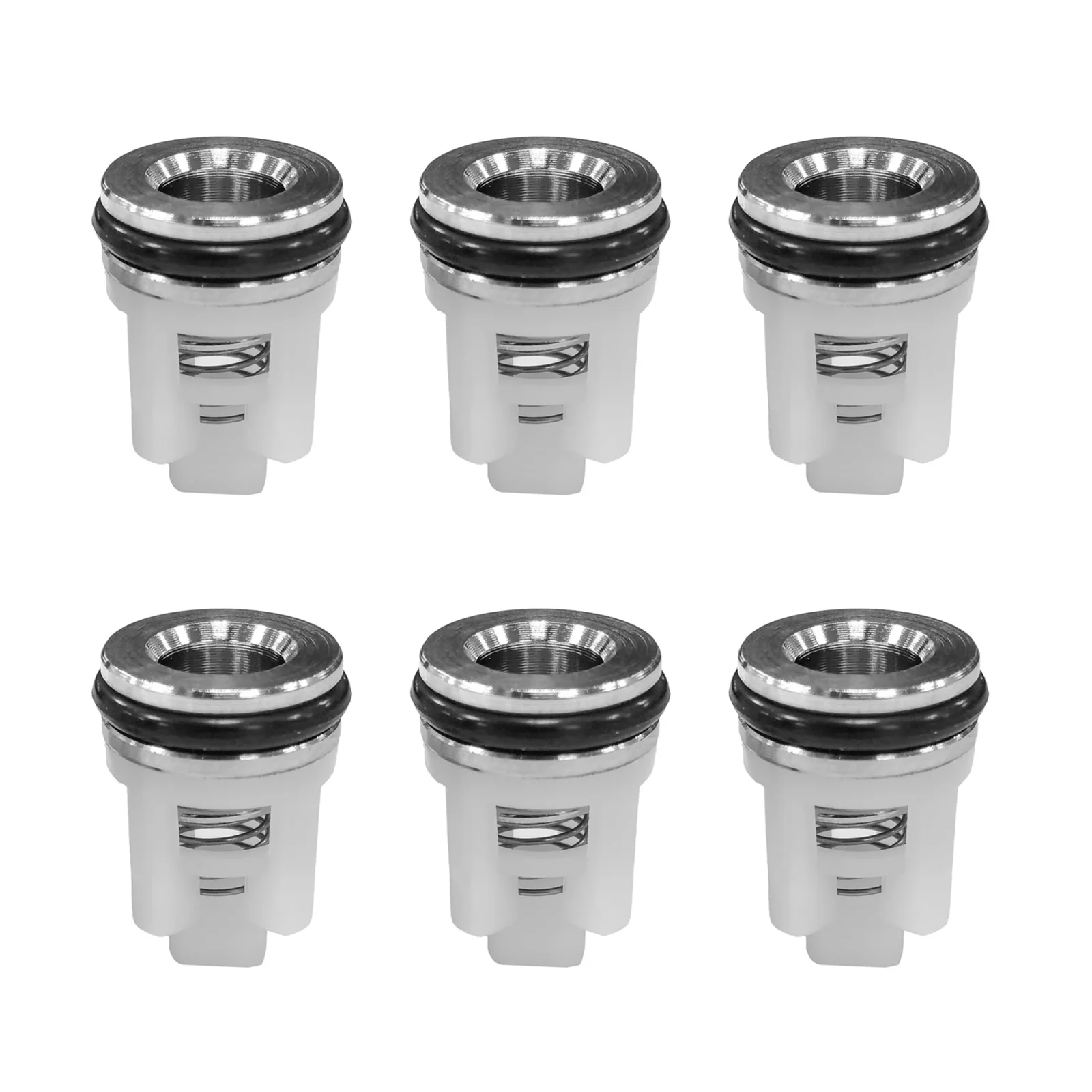 6Pcs High Pressure Washer Valve Repair Kit with O-Rings & Seats, Restore Pump Flow for Car Washing Machine