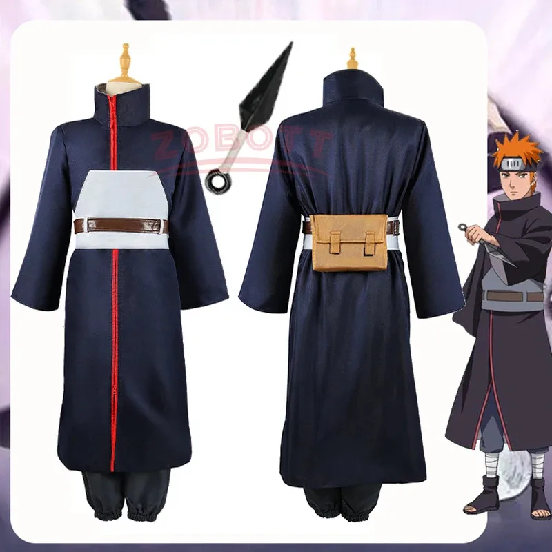 

8PCS Anime Yahiko Cosplay Costume Halloween Costumes For Women Men Japanese Robe Kimono Performance Festival Accessorie props