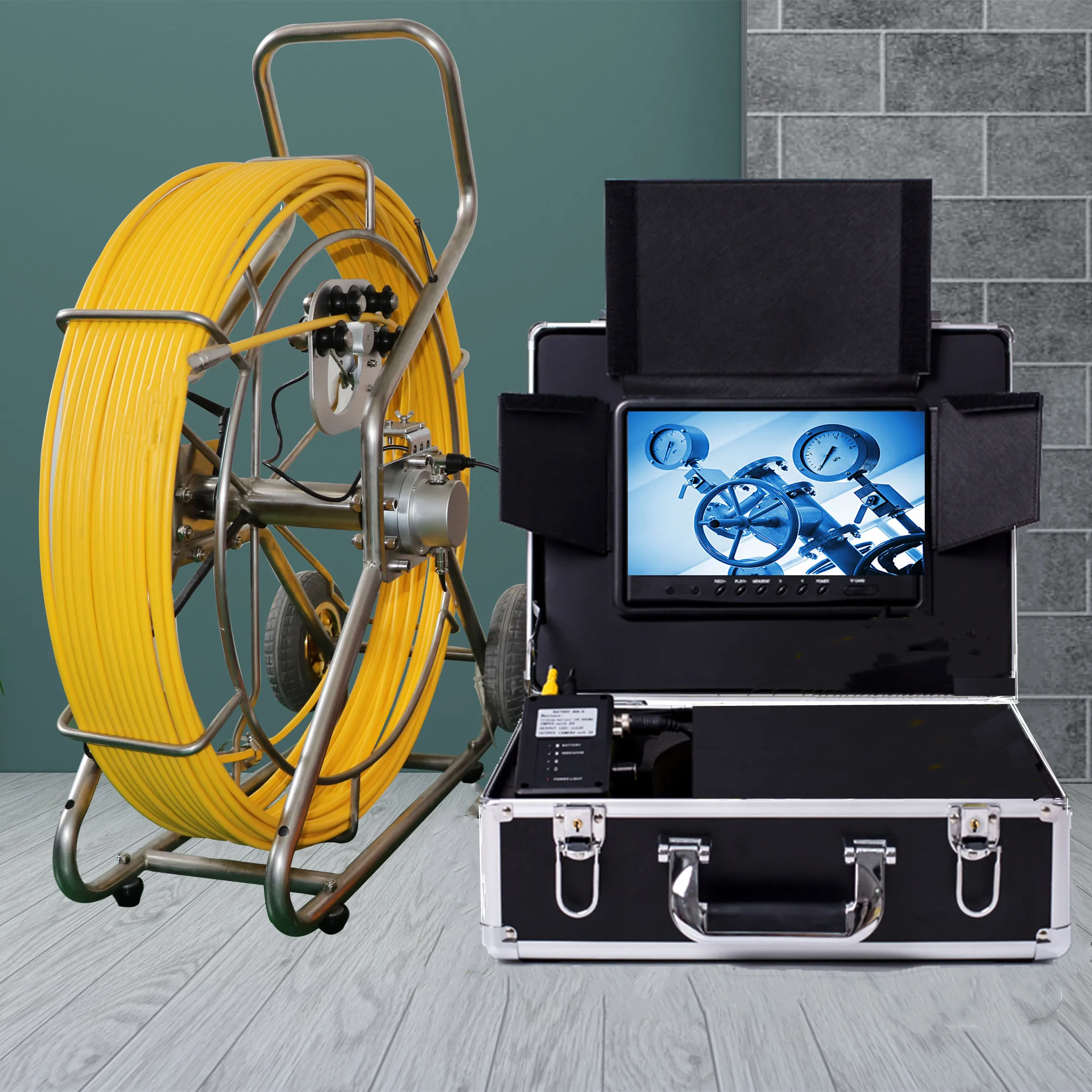 High Quality 7Inch Color Monitor Record Sewer Pipe Inspection Camera Pipe Inspection Camera 20M Cable Pipe Inspection Camera