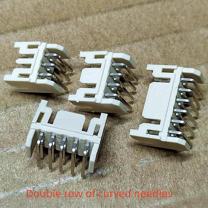 20PCS PHD2.0 Connector 2.0mm Spacing Double Row Right Angle Curved Needle Pin Connector 4P6P8P10P-40P Curved Needle Pin Socket