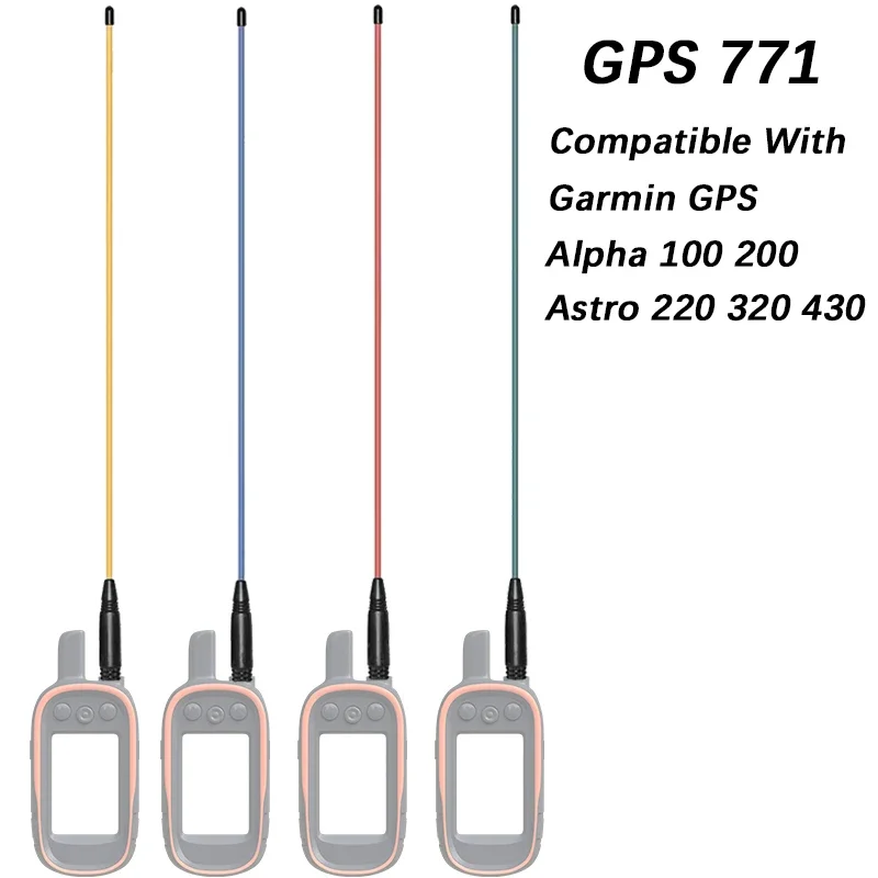 GPS 771 Antenna Garmin GPS Alpha SMA-Male Multi-Color Whip Flexible Aerial 15.15Inch for GPS Alpha 100 200 Astro 220 320 430
