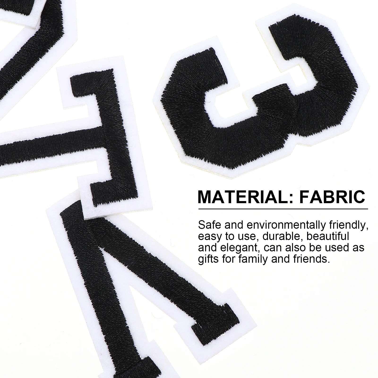 

26 Alphabet Patches 10 Number Patches Cloth Sticker Sewing Clothes Hot Melt Jacket Embroidery Applique Iron On Casual Wear Bags