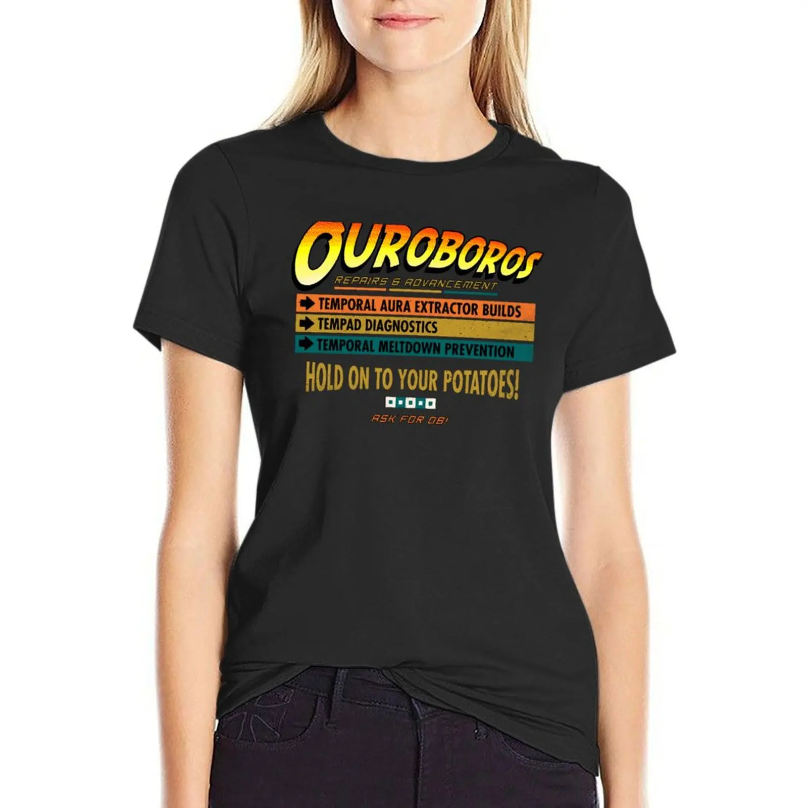 Ouroboros - OB Repairs & Advancements T-Shirt customs vintage clothes aesthetic clothes summer clothes for Women