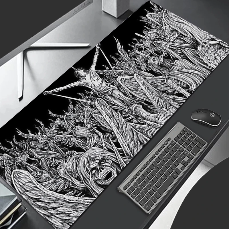 Mousepad Pattern Game Pad Rubber Mouse Pad PC Accessories Desk Mat Non Slip Table Mat Gamer Cabinet Terror Skeleton Keyboard Pad