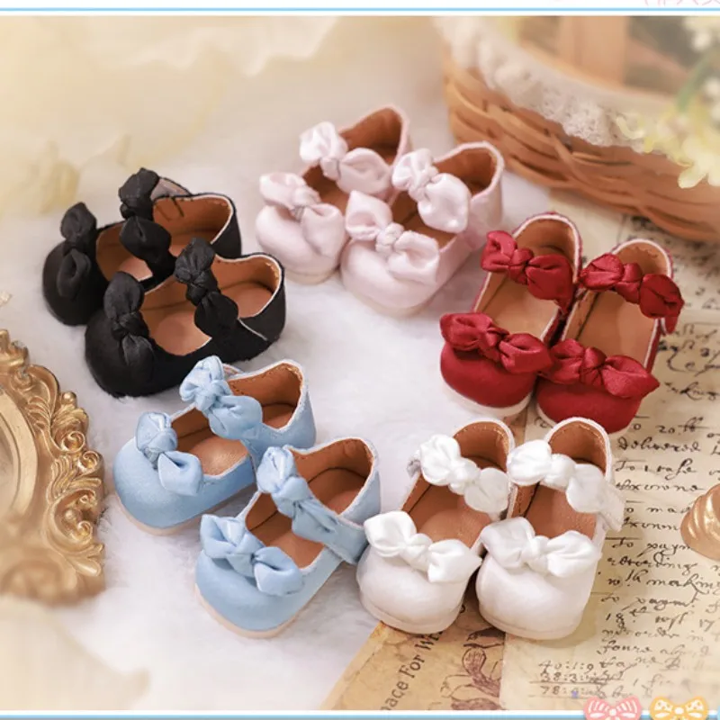 

4.4*2.1CM Doll Shoes Candy-Colored Casual Bow Princess 1/6 YOSD BJD Shoe 5 Colors available