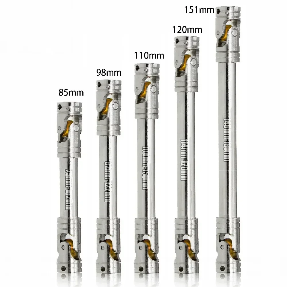 Metalen Interne Spline Aandrijfas Kruiskoppeling Aandrijfas voor 1/10 RC Auto Crawler Axiale SCX10 Gladiator YK4082 TRX4 TF2 D110