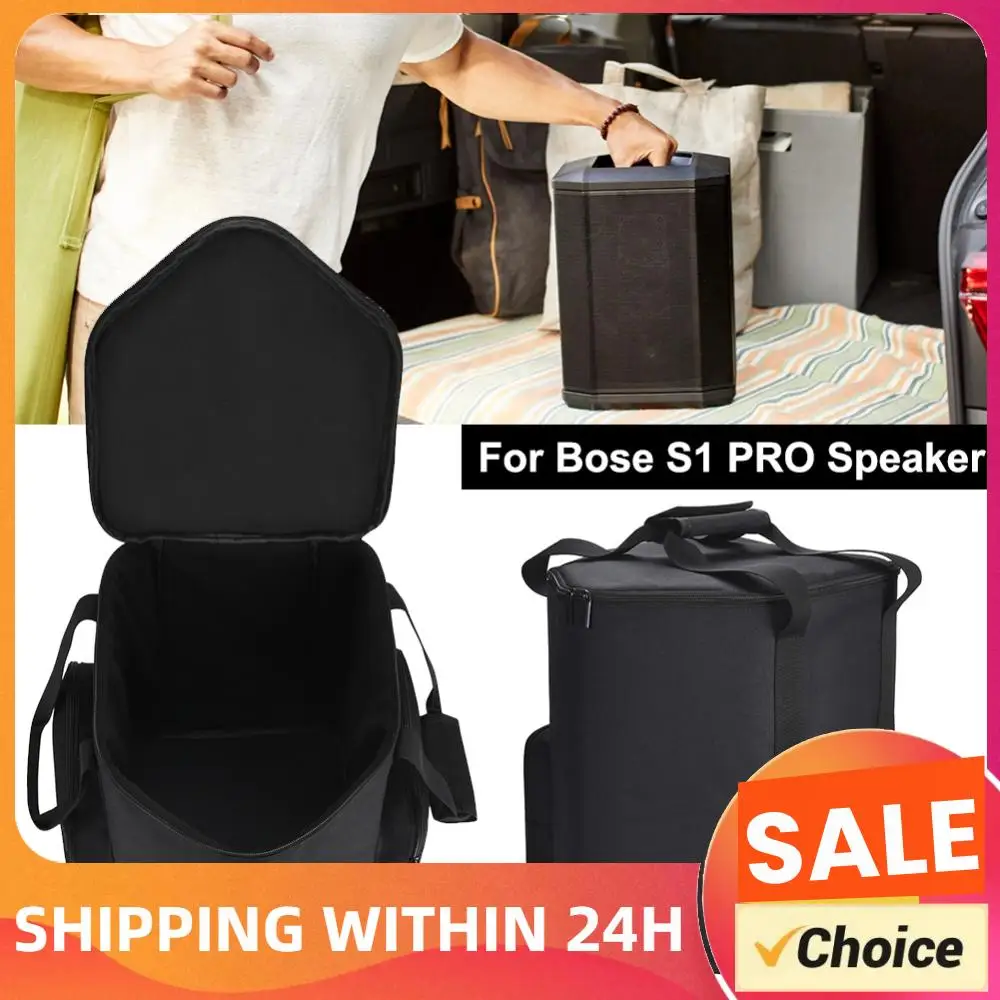 

Carrying Storage Bag Dual Zipper Hard Protective Bag Fall Preventive Big Capacity Carrying Case for Bose S1 Pro Audio Microphone