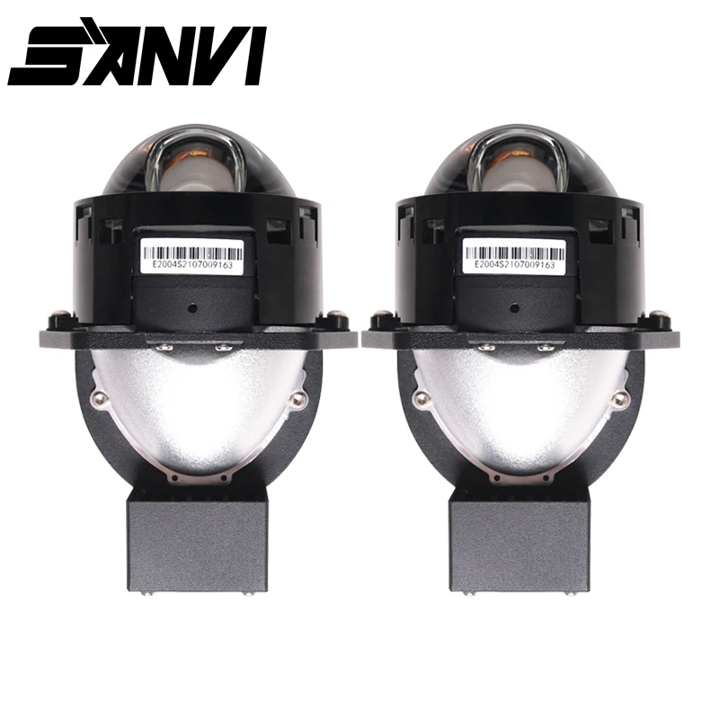 

Sanvi Car 12V 3 Inch 55W 6000K LK+ Bi Laser LED Projector Lens Headlights LHD RHD For H4 H7 9005 9006 Motorcycle Accessories