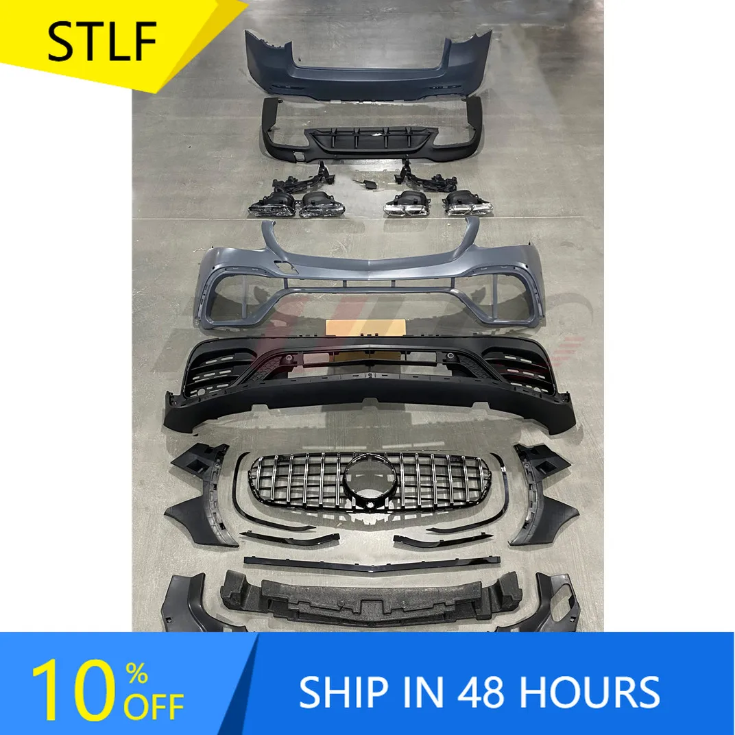 

STLFSell Well Car Parts for Mercedess benzsGLC ClassX253 15-19Change to GLC63AMGsModel Include Front and Rear Bumper with Grille