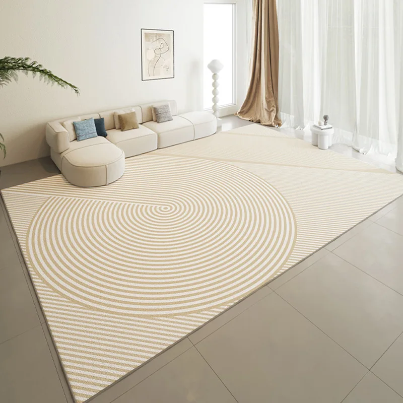 Cream Minimalist Style Carpet For Living Room Modern Japanese Rug For Bedroom Home Sofa Coffee Table Hairless Floor Mat