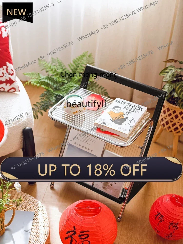 P178 criativo móvel mesa lateral de chá retro sofá canto armazenamento revista estante varanda quarto mesa cabeceira móveis