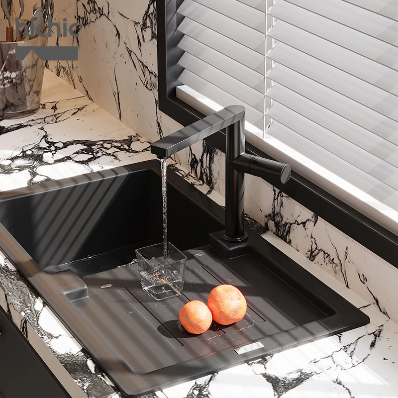 Household kitchen fixed faucet hot and cold high-value faucet fixed faucet hot and cold faucet
