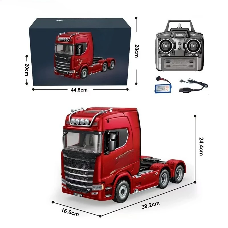 

Reinforced Concrete Alloy Tractor 2.4ghz 4CH 1/18 Scale Authorized Truck Toys