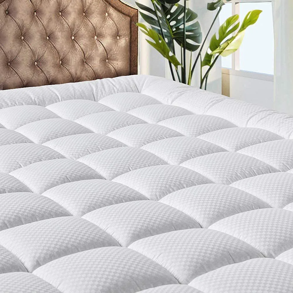 WQSPRING Cotton Mattress Pad Cooling Mattress Topper 8-21