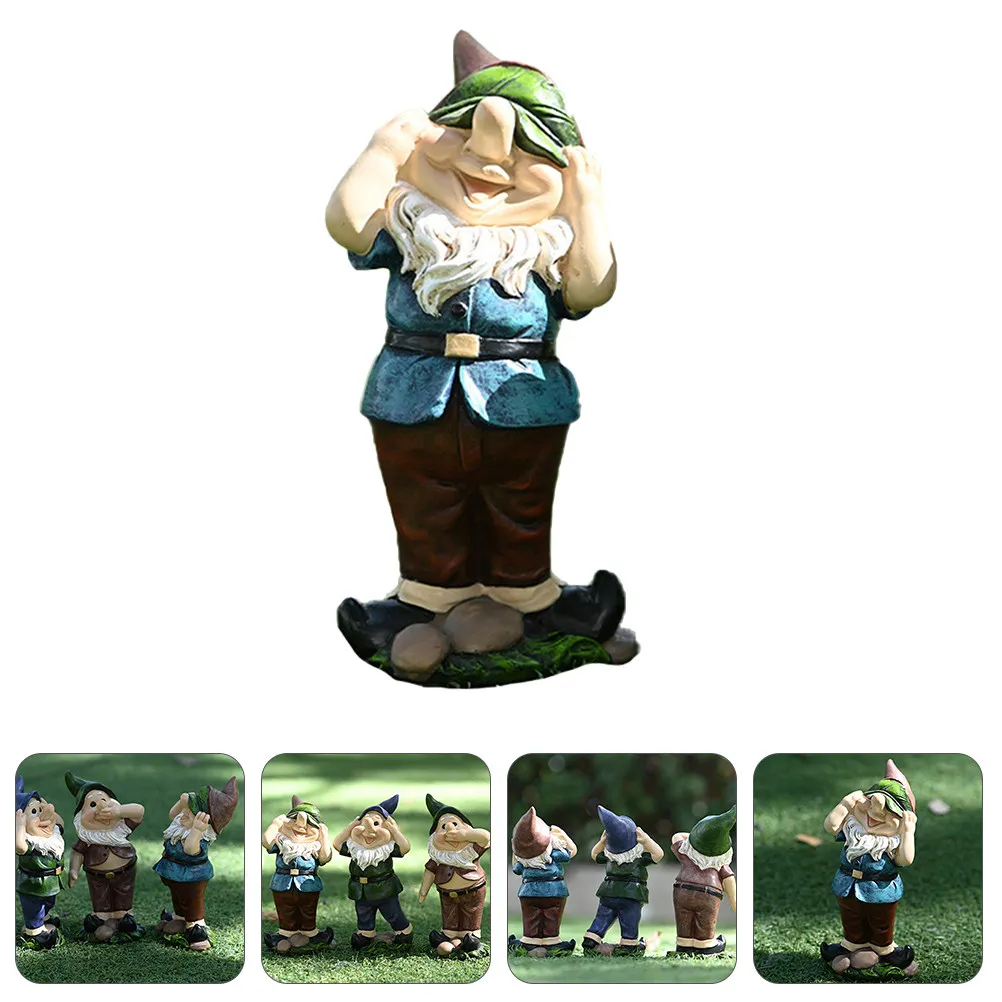 Garden Outdoor Decor Lawn Statues Ornaments Miniature Decoration Accessories Decorations