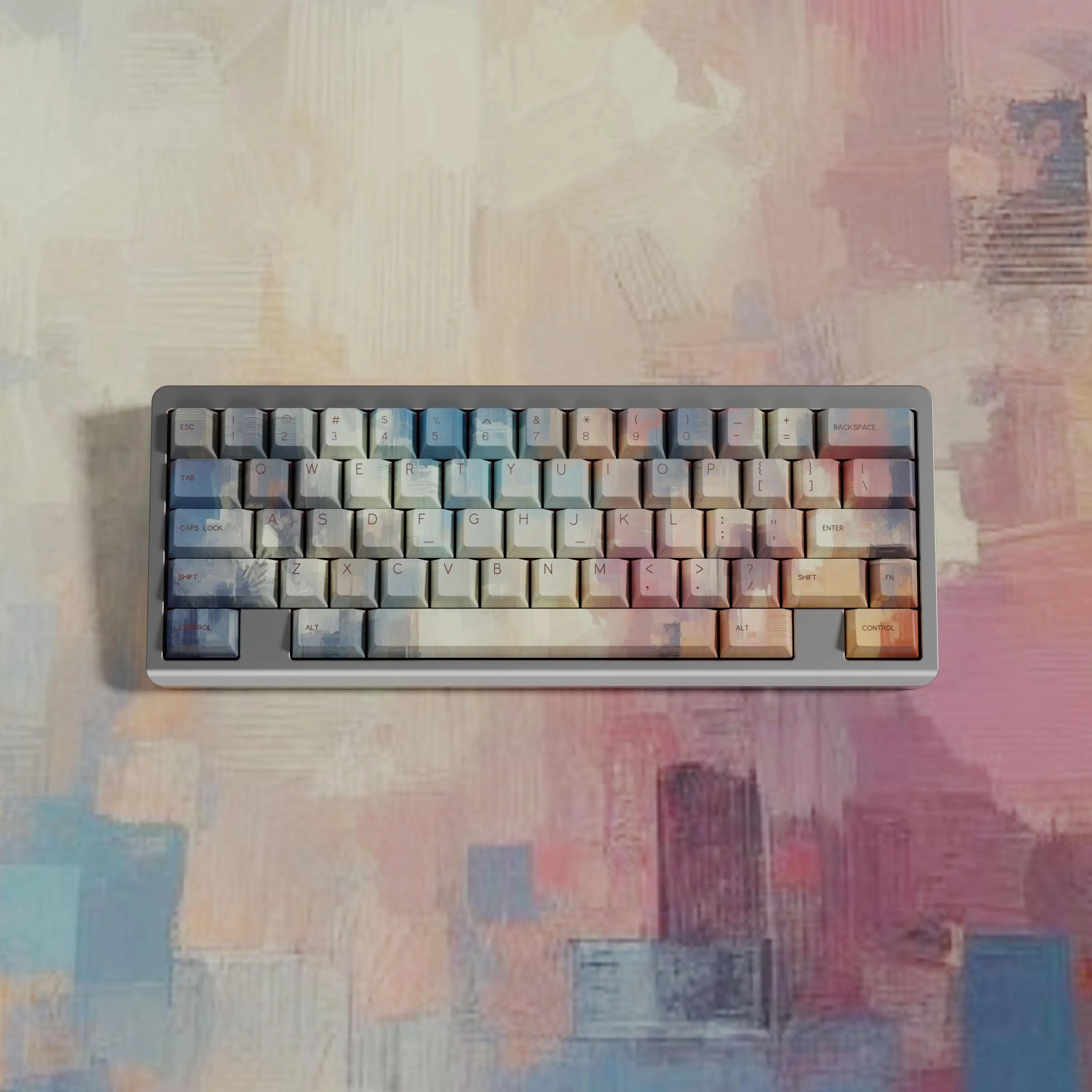 

Stupid Starfish Impression Keycaps, Customized Mechanical Keyboard PBT Sublimation Original Factory Height