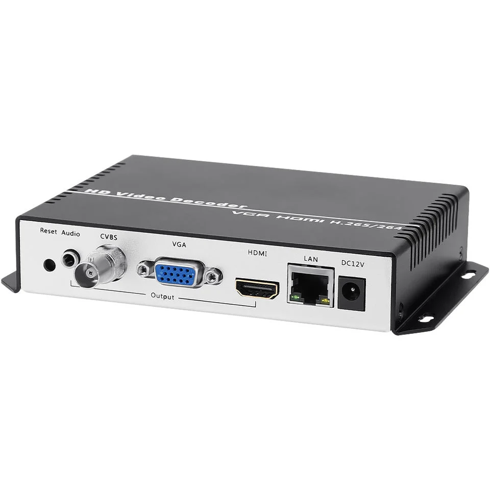 

Unisheen UHD 4K H.265 H.264 VGA CVBS Decoder Video Audio IP Streaming Decoder Support SRT