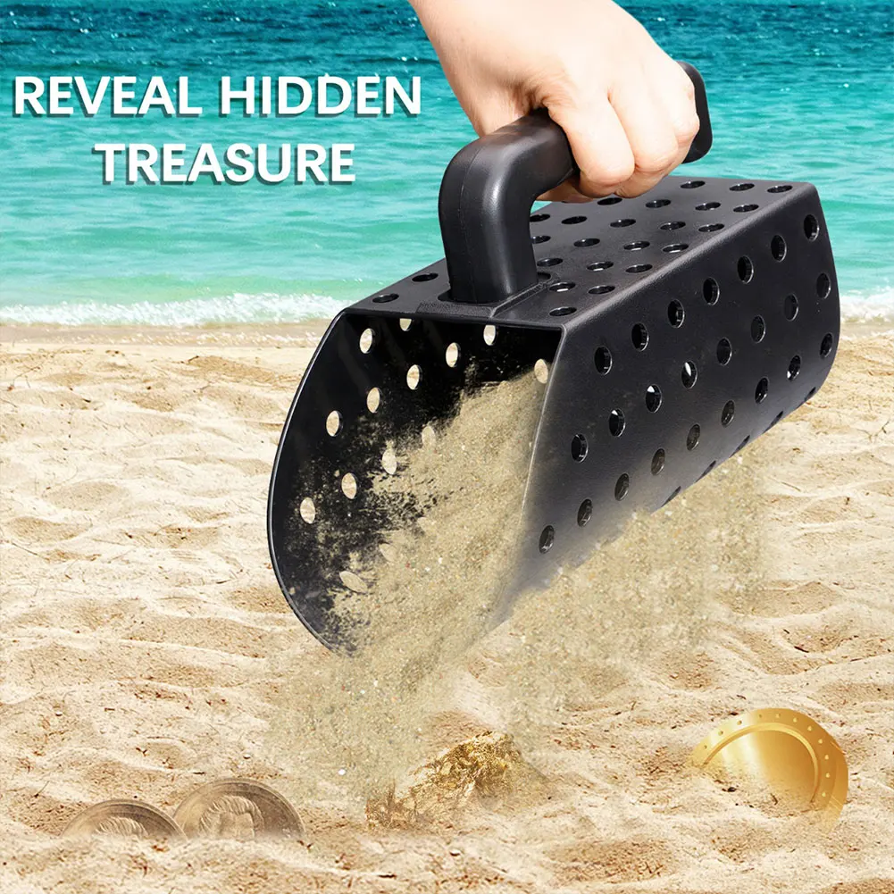 Attrezzo per filtro da scavo in oro da spiaggia pala da spiaggia paletta per sabbia rilevatore di metalli in plastica ABS Set di pale per paletta per sabbia per bambini adulti