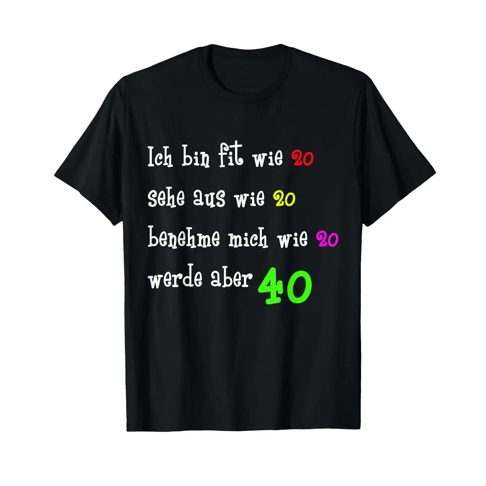 Round birthday for your 40th year of birth original T shirt vintage Washed Soft graphic designer clothes Top For Everyday Wear