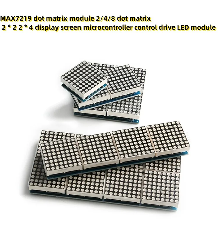 MAX7219 dot matrix module 2/4/8 dot matrix 2 * 2 2 * 4 display screen microcontroller control drive LED module