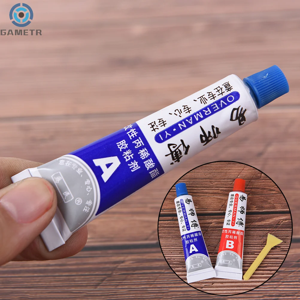 2pcs(A+B) Modified Acrylic Glue Adhesive For Metal Plastic Wood Crystal Glass Jewellery Superior Strength Kafuter