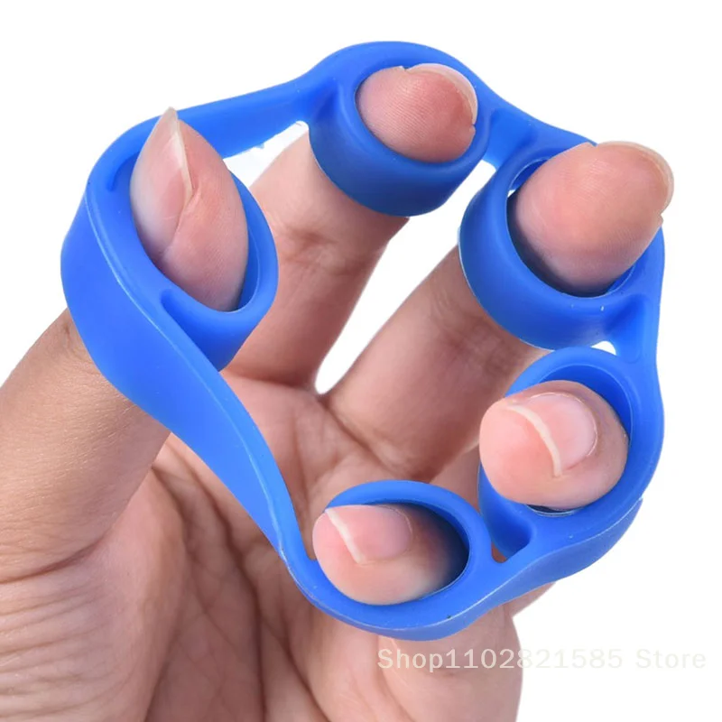 

Hand Finger Grip Strength Trainer Resistance Strengthener Band Tension Exercise Portable Fitness Equipment