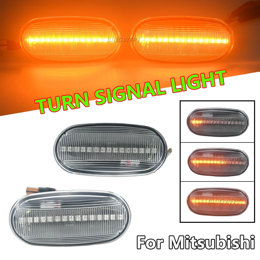 Dynamic For Mistubishi Lancer Sedan(Australia)1995-2003 Proton Wira 1993-2010 LED Side Marker Blinker Light Turn Signal Lamp