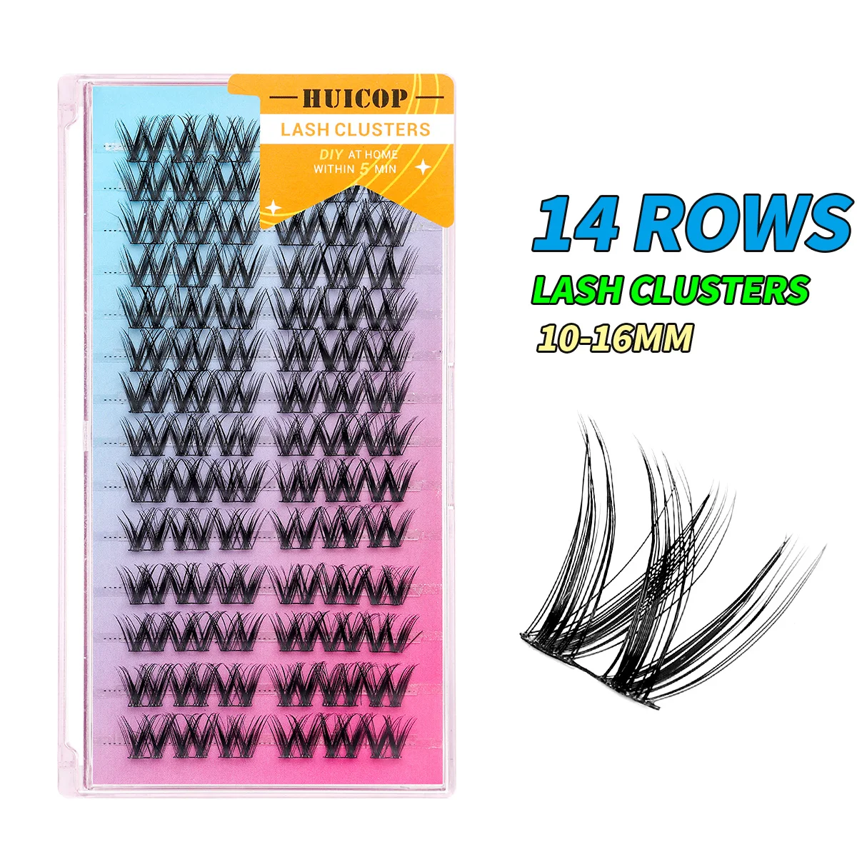 Eyelash Extension DIY Clusters 84 Volume Individual Wispy Fluffy Bushy and Sexy Lash Clusters Lash Extension Kit Makeup 03-H-001