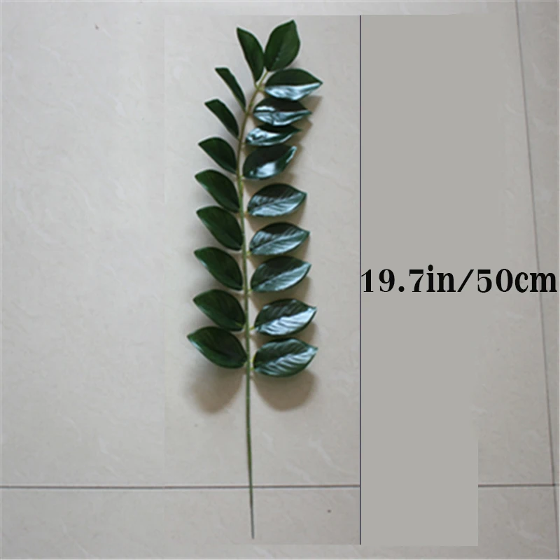 Tropical Tree Large Artificial Plants Tall 28'' Fake Eucalyptus Branch Plastic Plants False Ficus For Home Living Room Study Dec