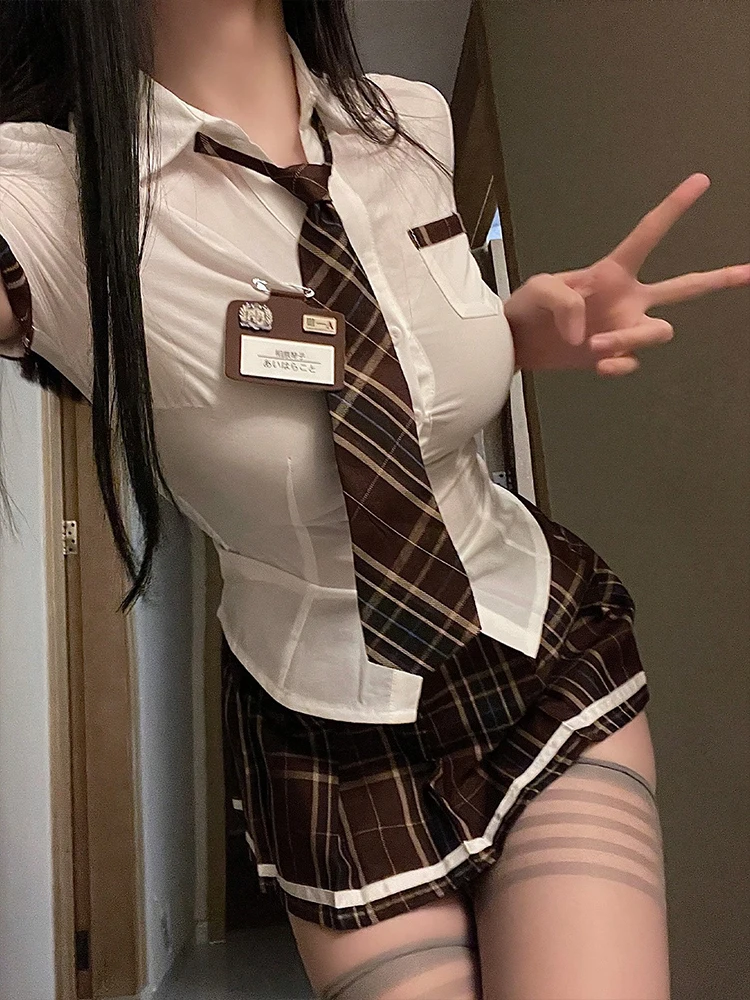Secretary Role Play Costumes Sexy Lingerie Hot Easy Access Pantsuit Open Crotch Anal with Stockings Boss Seduction Outfit Female