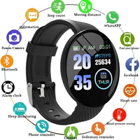 Smart Bracelet Real Step Count Fashion Alarm Clock Watch Bluetooth Music Fitness Tracker Sports Smart Watch for Ios Android D18