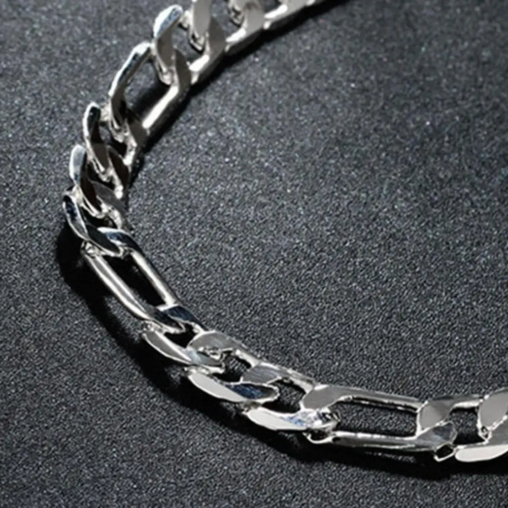 Adjustable Bracelet Unisex Stainless Steel Bracelet Hollow Out Chain Jewelry Solid Color Punk Hop Accessory Polished Luster